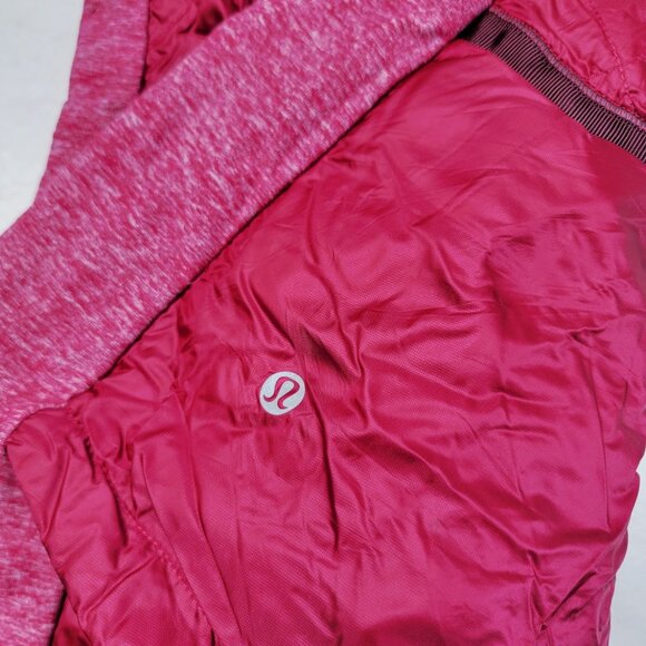 Lululemon Women's Berry Rumble Down For A Run Full-Zip Puffer Vest Size 6 - Picture 3 of 7